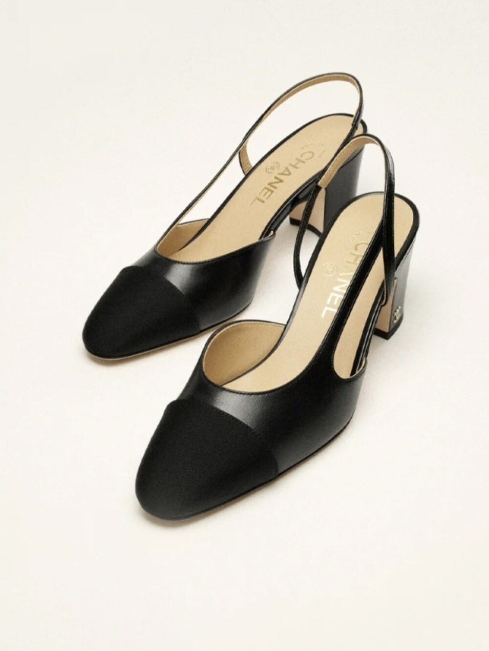 Chanel Black Slingbacks 36